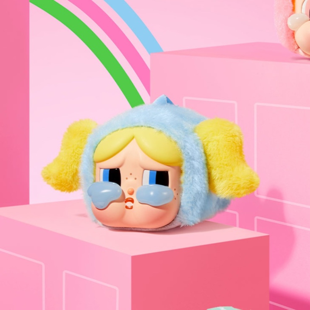 🆕POP MART CRYBABY x Powerpuff Girls Series Vinyl Face Plush Blind Box Bubbles
